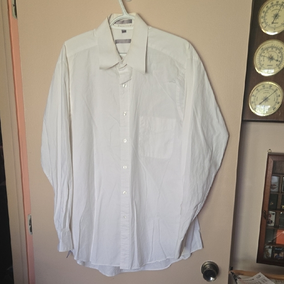 Geoffrey Beene Crisp White Dress Shirt - Picture 1 of 6